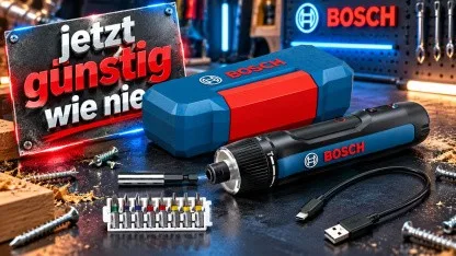 Anzeige: Bosch GO 3 Akkuschrauber-Set mit Bits und Koffer jetzt zum neuen Amazon-Bestpreis