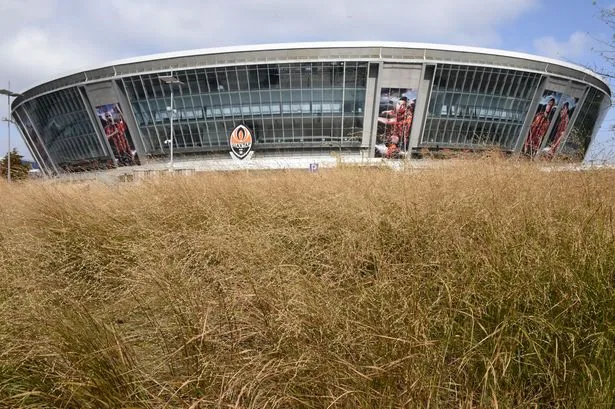 Abandoned Champions League stadium now overgrown mess with explosives warning signs
