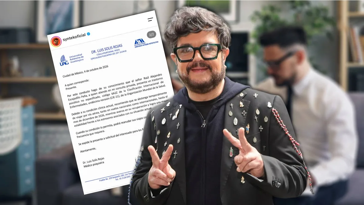 Aleks Syntek cancela gira en Europa por recomendación psiquiátrica: ‘Presenta un trastorno psicótico’