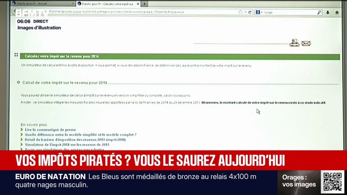 Piratage du site des impôts: les usagers concernés seront informés ce lundi