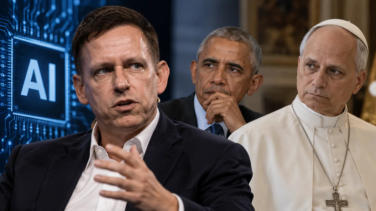 Peter Thiel acusa Obama e Papa de explorar medo da IA para ganhar popularidade