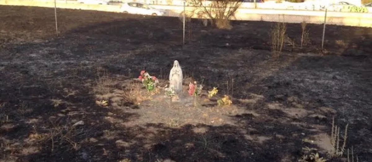 El misterio de la Virgen que sobrevivió intacta a un incendio en una base militar en Madrid
