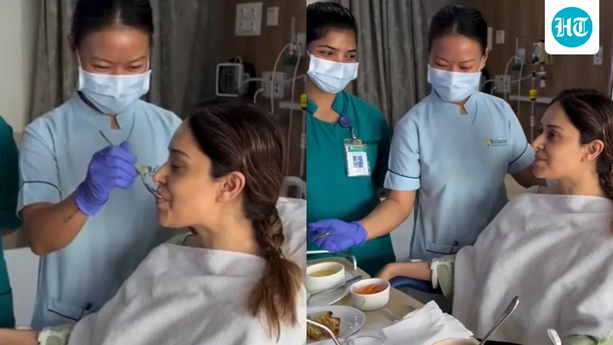 Nushrratt Bharuccha finds comfort in Shah Rukh Khan-Kajol’s Gerua in hospital, recovering from spine surgery after Bali accident: ‘Healing slowly’