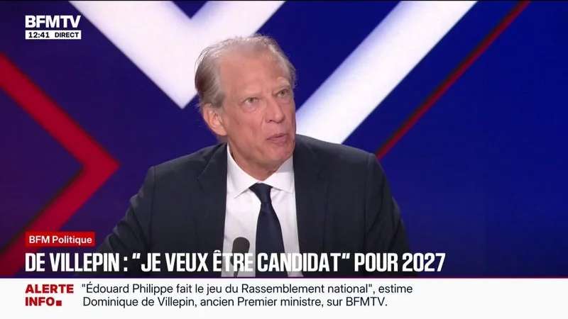 Présidentielle: "Je ne place pas La France insoumise sur le même plan que le Rassemblement national", assure Dominique de Villepin, ancien Premier ministre