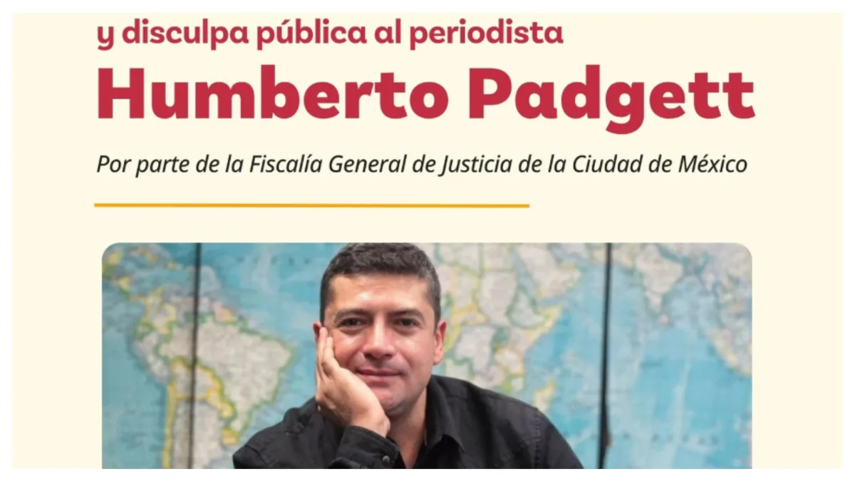 La fiscalía de la CDMX ofrecerá una disculpa pública al periodista Humberto Padgett tras agresión en 2017 en CU