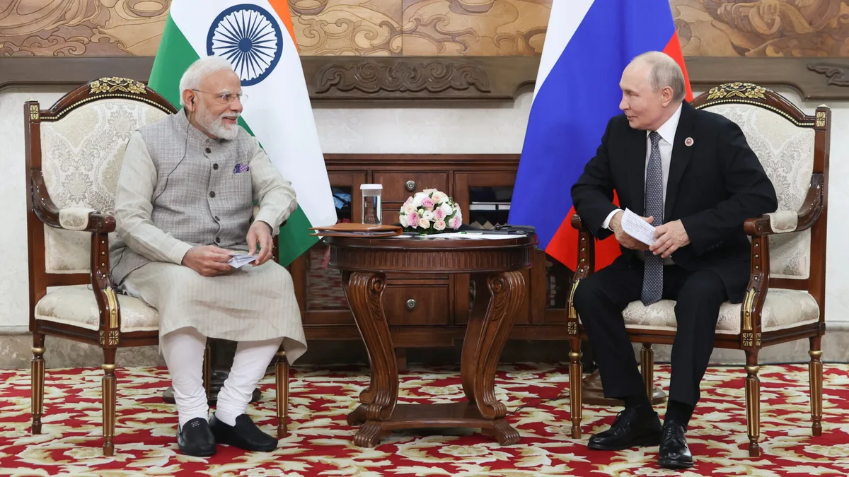Modi pede fim da guerra na Ucrânia durante reunião com Putin