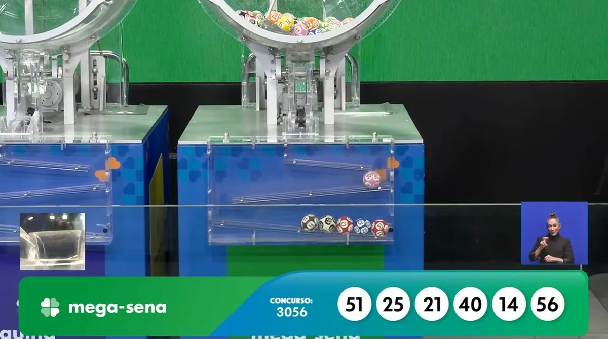 Mega-Sena 3056 acumula e prêmio vai a R$ 85 milhões; confira os números sorteados