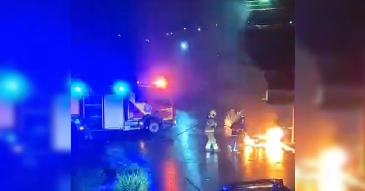 Bombeiros combatem incêndio em veículo e dono não é localizado pela polícia em Apucarana