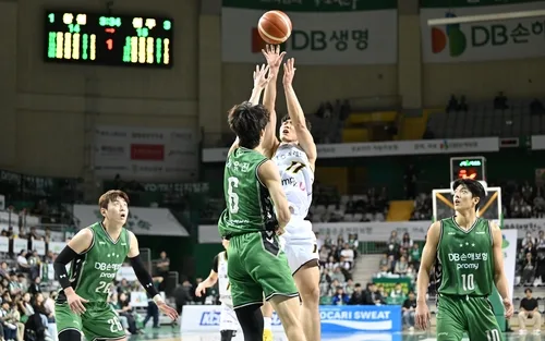 프로농구 LG, 우승 후보 맞대결서 DB 4점 차 제압…양홍석 20점