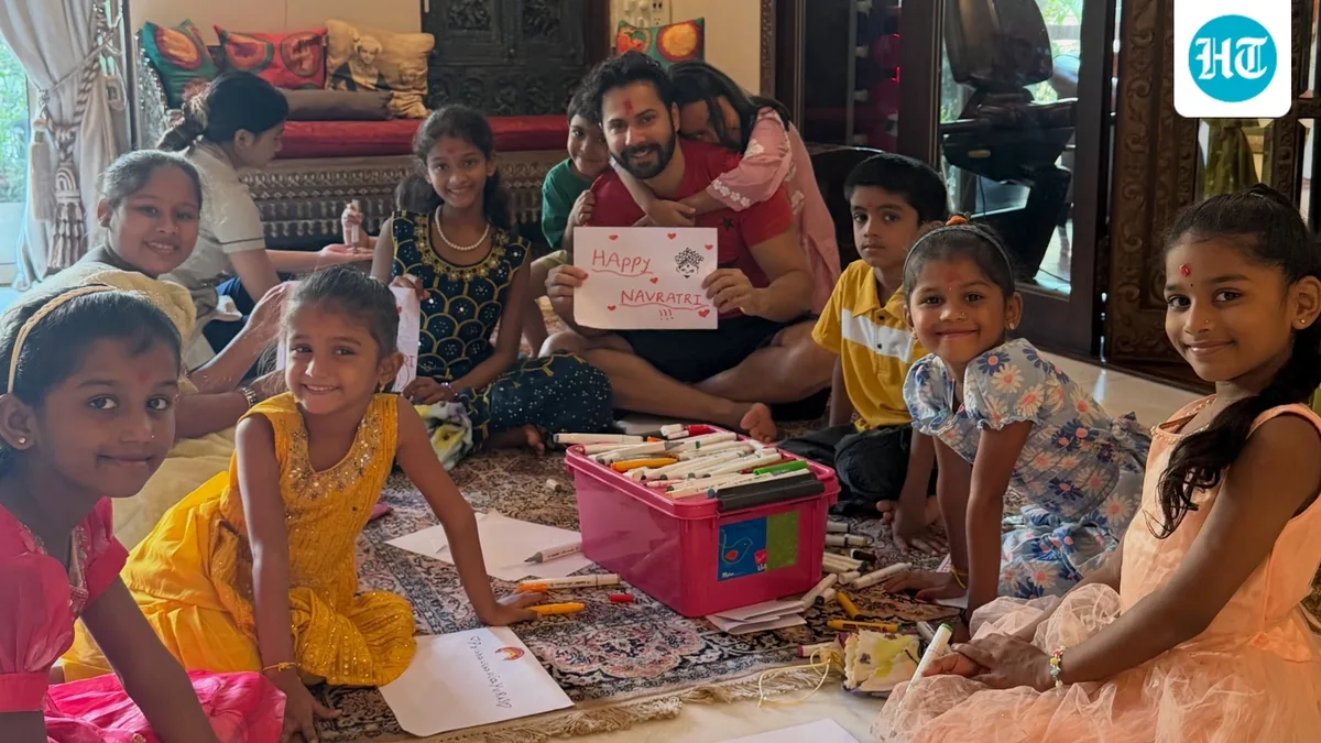 Inside Varun Dhawan's Navratri 2026: Actor shares picture from Kanya Pujan celebrations