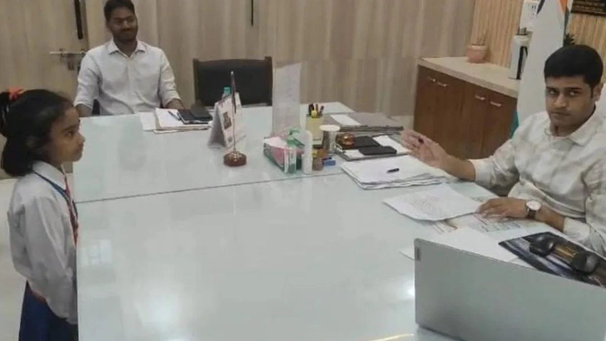 ‘Road leaves us hurt, uniforms dirty’: Class 1 girl asks Mau DM to fix school route