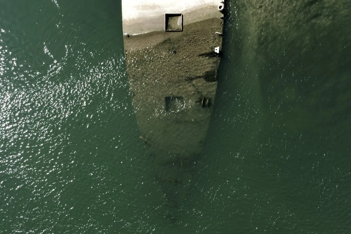 Historic WWII tugboat rises from depths as Danube River dries up