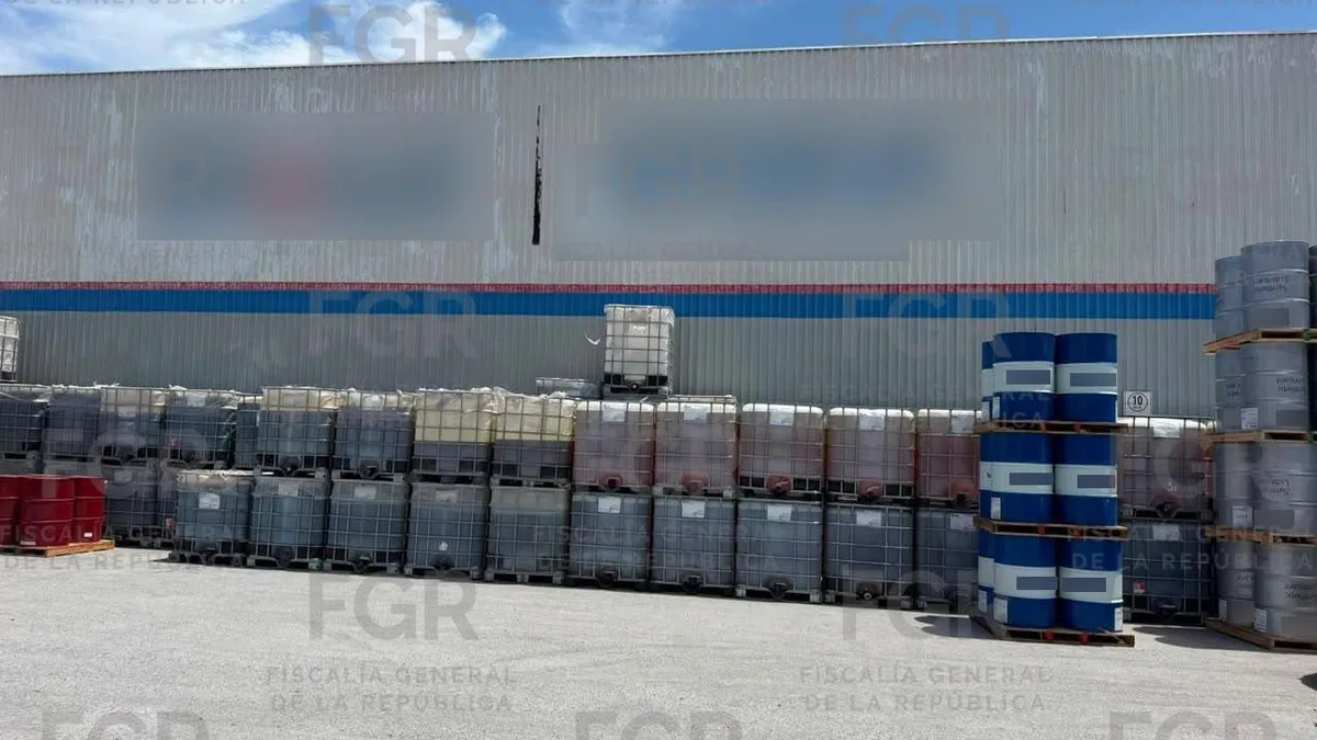 FGR decomisa en Nuevo León 2 millones 360 mil litros de sustancias