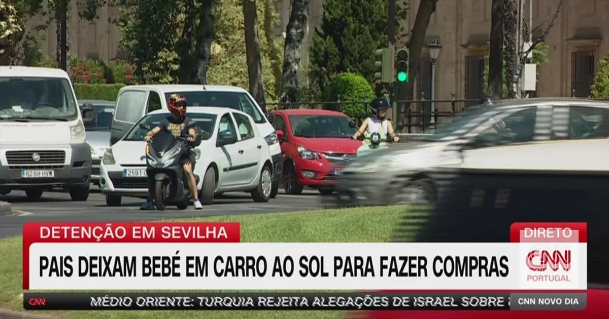 Deixam bebé fechado no carro ao sol para irem às compras. Pais foram detidos