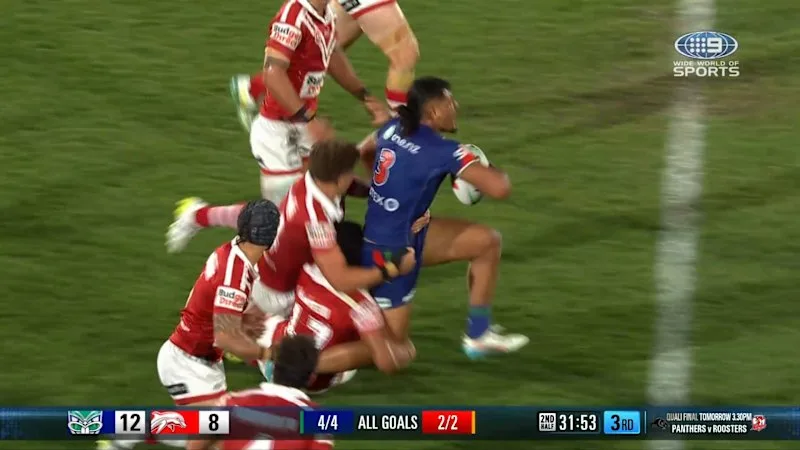 Hip drop tackle from Dolphins forward