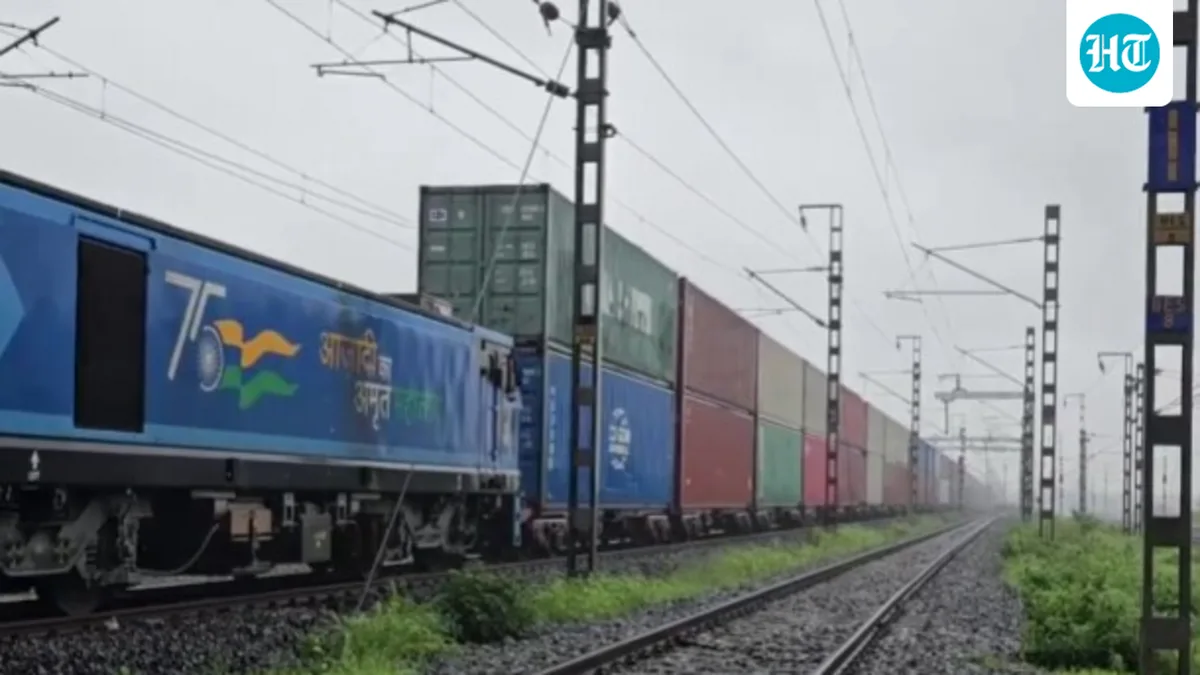 Indian Railways operate first ever double-stack long-haul container train I WATCH