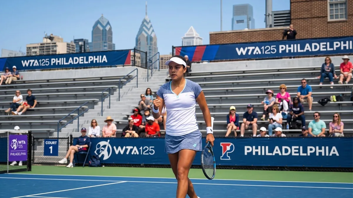 Lucciana Pérez se enfrentará a la china Fangran Tian en su regreso a un torneo WTA 125 en Fialdelfia