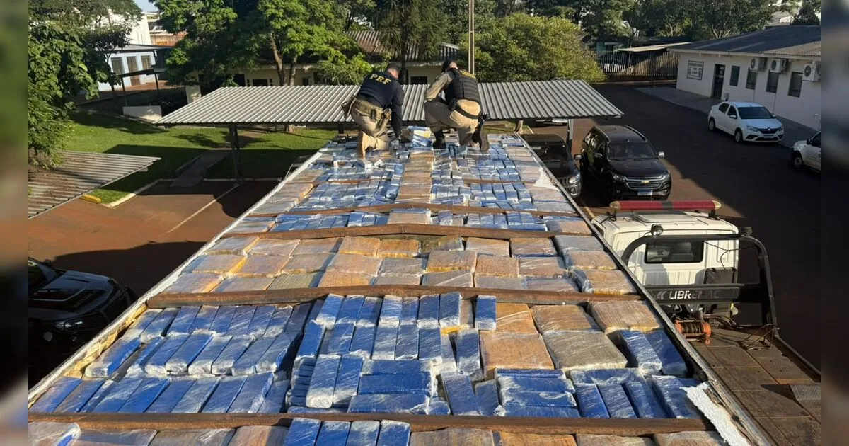 Polícia apreende 1,5 tonelada de maconha em Toledo após denúncia de direção perigosa