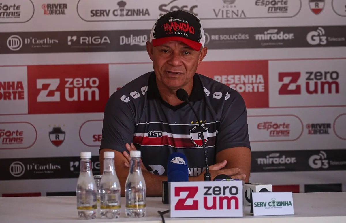 Técnico do River-PI elogia evolução do elenco, mas alerta: "Precisamos ajustar em alguns setores"