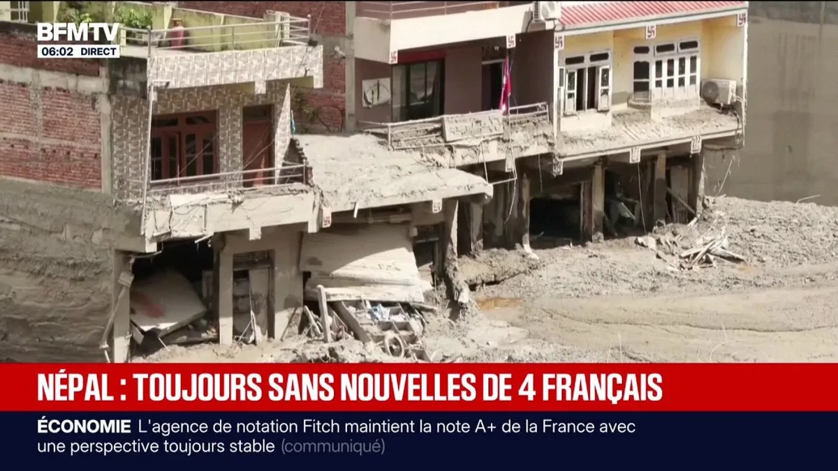 Après les crues au Népal, quatre Français, un homme et trois femmes, sont toujours portés disparus