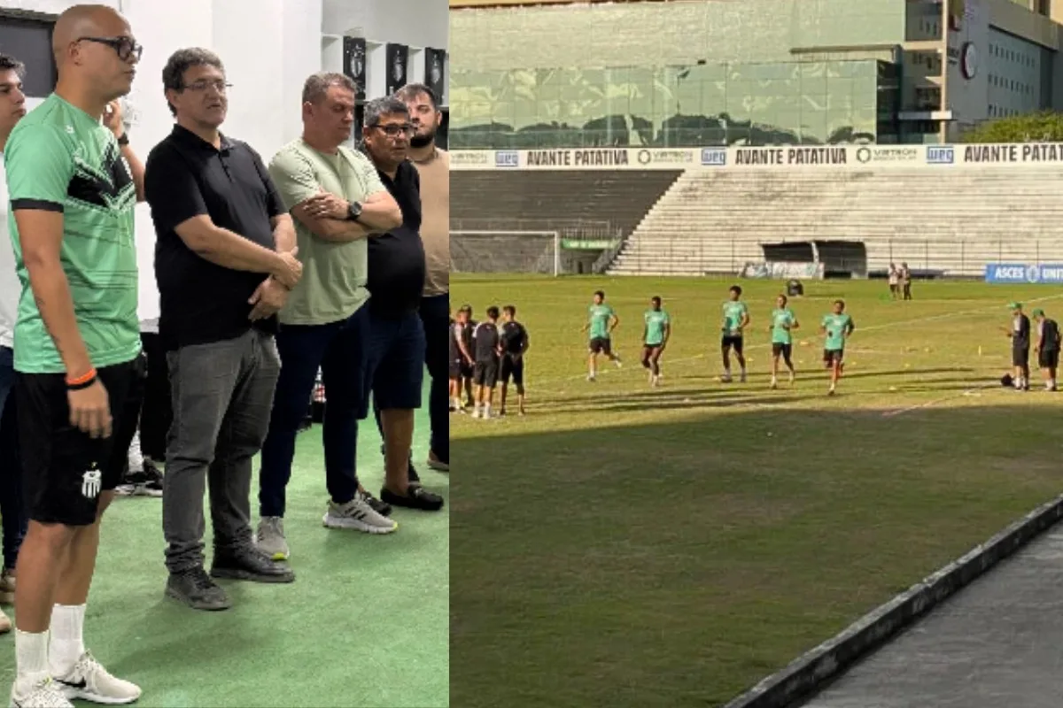 Veja imagens da apresentação do elenco do Central para o Pernambucano