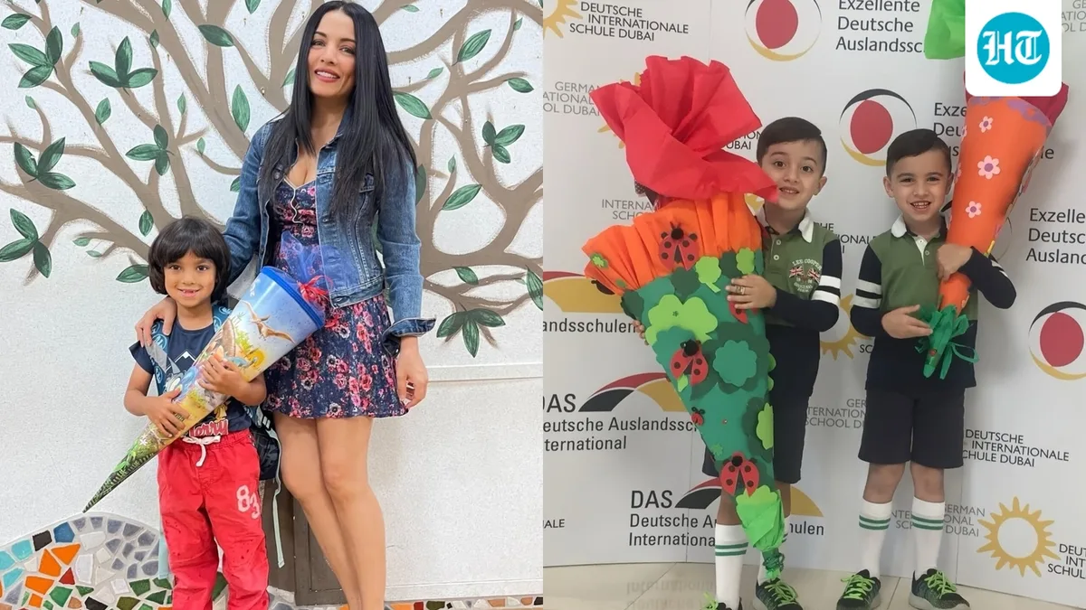 Celina Jaitly gets emotional as sons begin new school year amid divorce battle: ‘Never have to choose between mom, dad’