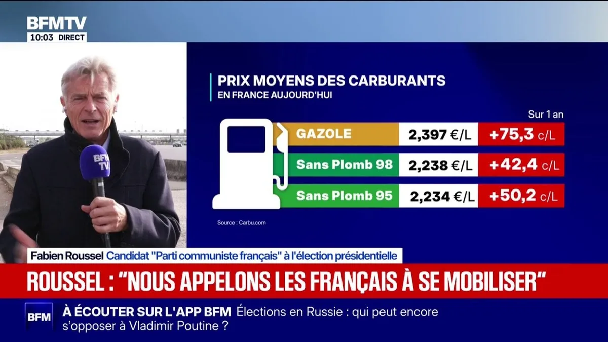Possible extension de la "prime grands rouleurs": Fabien Roussel, candidat PCF à l'élection présidentielle, dénonce une "politique des petits chèques"