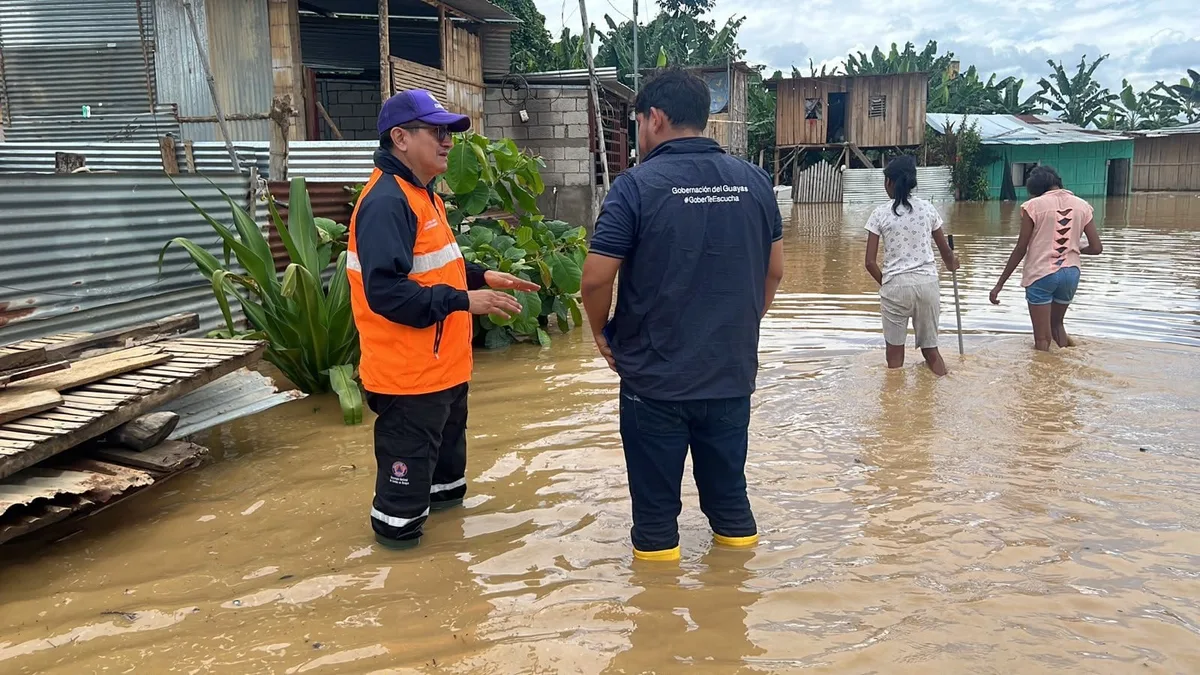 Las lluvias golpean a Ecuador: más de 17.000 afectados y miles de viviendas dañadas en 22 provincias