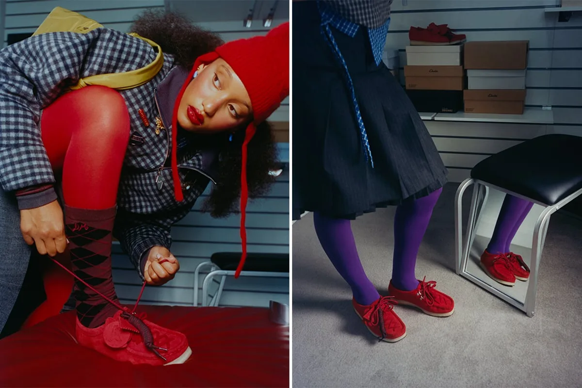 Damson Madder has collaborated with this surprising shoe brand