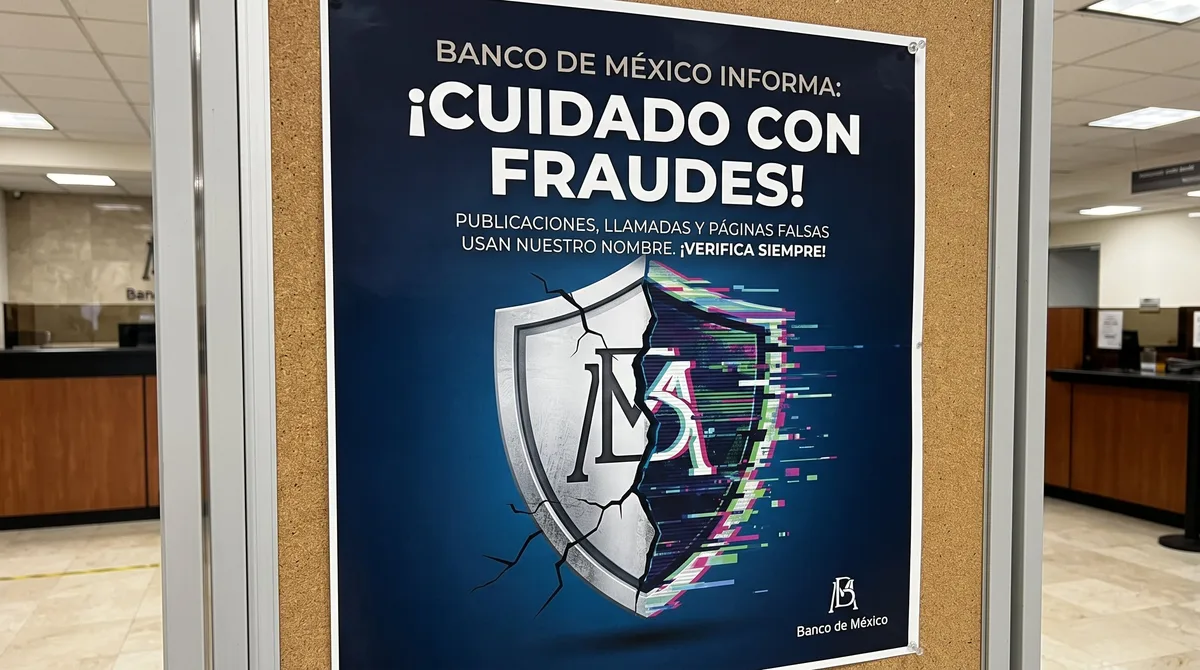 Banxico alerta por fraudes: advierte sobre páginas falsas, venta de autos y solicitudes de dinero