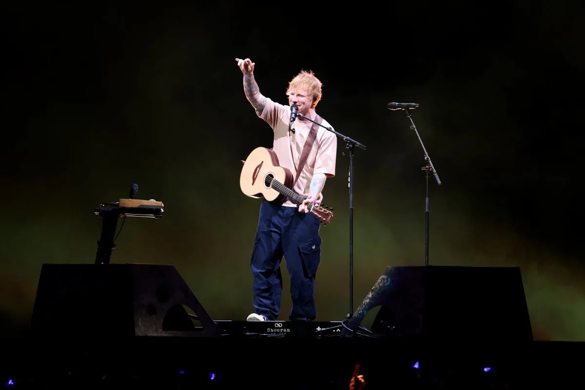 Six workers at Ed Sheeran’s Detroit concert rushed to hospital after being hit by a piece of stage equipment