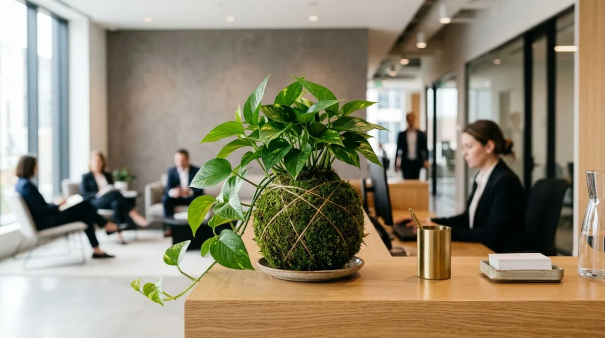 Crie esferas japonesas de musgo com plantas de sombra para vender como decoração sofisticada em escritórios