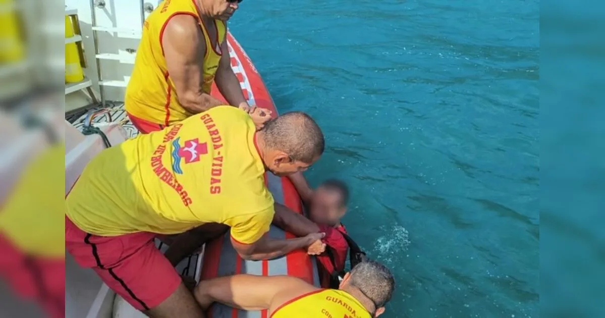 Homem furta carne, tenta fugir pelo mar e acaba resgatado após se afogar