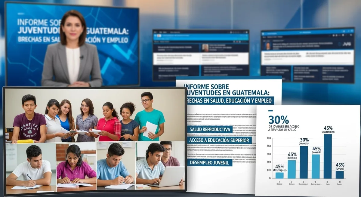 Informe sobre juventudes en Guatemala advierte brechas en salud, educación y empleo