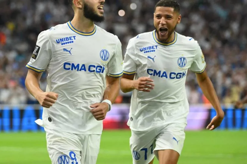 Porté notamment par un doublé d'Amine Gouiri, l'OM débute idéalement le Championnat par une large victoire contre Strasbourg