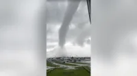 Vídeo mostra momento em que tornado é visto em Long Island, Nova York