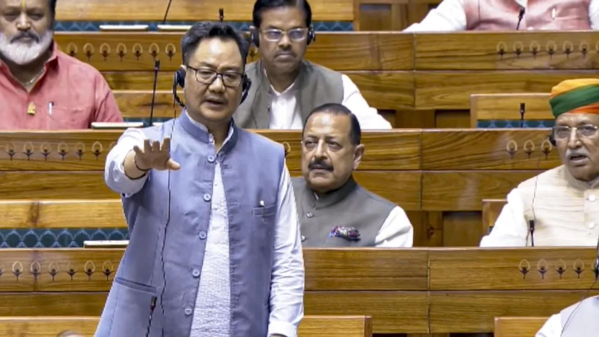 Rijiju accuses Congress of avoiding debate on anti-paper leak Bill, slams Rahul Gandhi's 'abusive' language