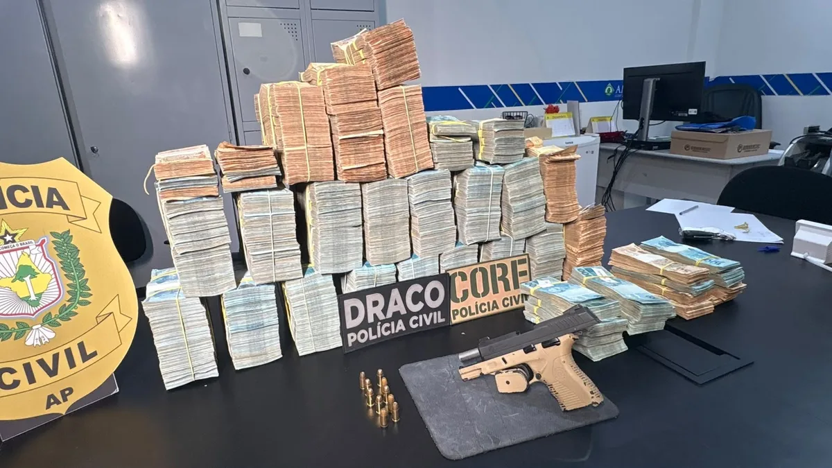 Polícia apreende mais de R$ 2 milhões em dinheiro vivo dentro de condomínio no Amapá