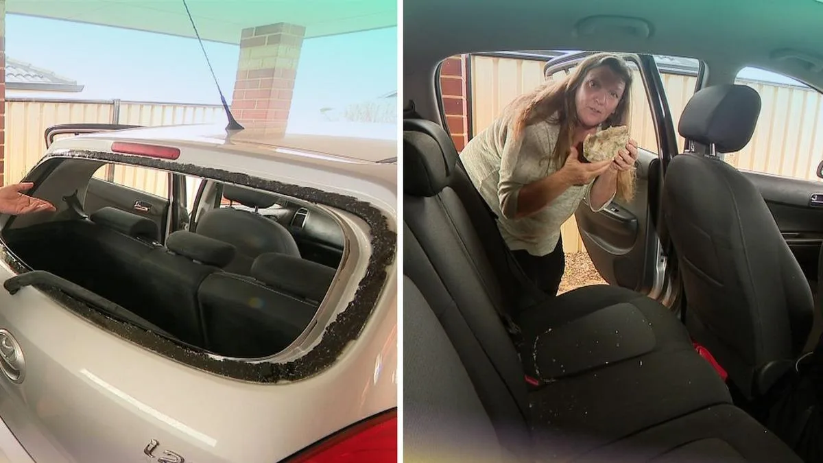 Perth DoorDash driver left shaken after rock thrown at her car as she tried to break up street fight