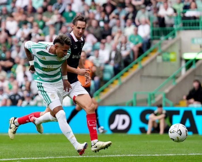 Scottish Premiership: on-song Durán lifts Celtic spirits in win over Falkirk