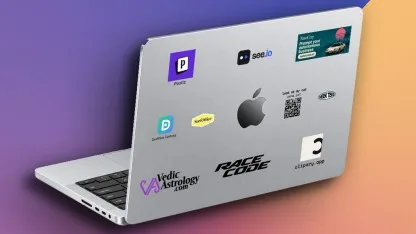 Sticker auf Laptop: Entwickler versteigert Werbeplätze auf seinem Macbook-Deckel