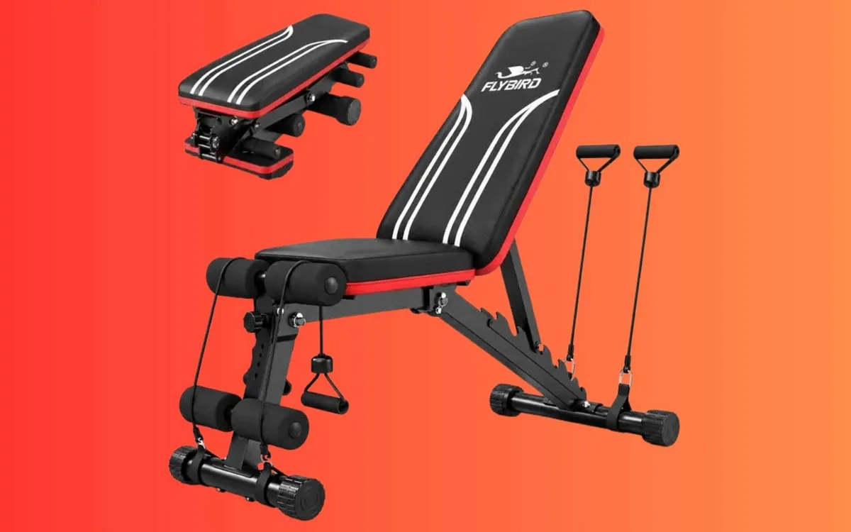 Plus de 50 % de baisse : ce banc de musculation pliable n'a jamais été aussi accessible