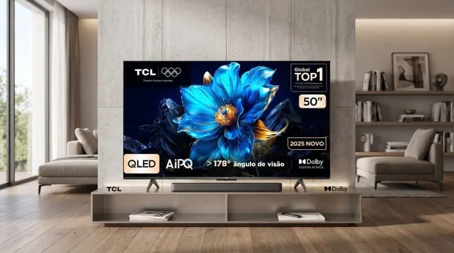 Smart TV de 50" por menos de R$ 2.000: TCL 4K QLED P7K cai de preço na Shopee