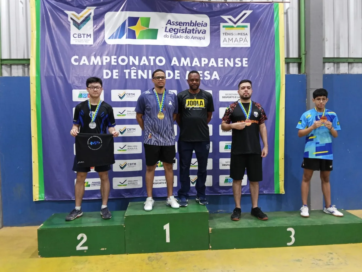 3ª Etapa do Campeonato Amapaense de Tênis de Mesa termina com 53 pódios