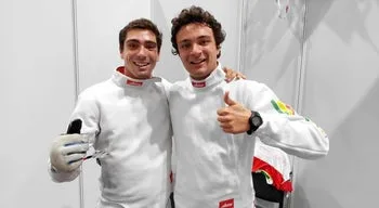 Taranto2026. Irmãos Miguel e Filipe Frazão de bronze na espada