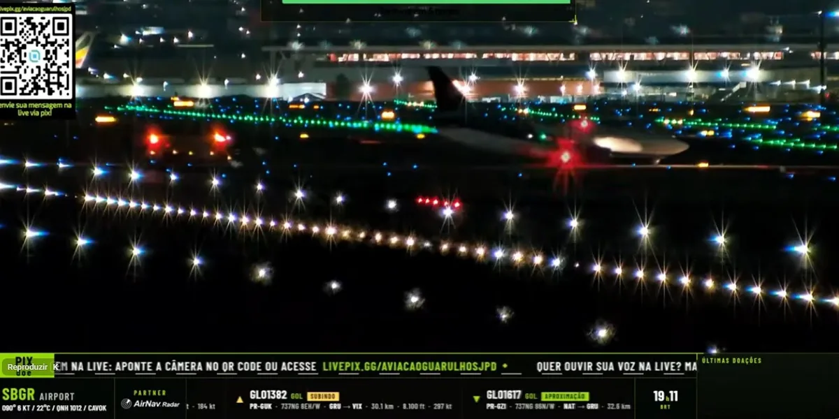 Boeing da Boliviana de Aviación faz pouso de emergência no Aeroporto Internacional de SP, em Guarulhos