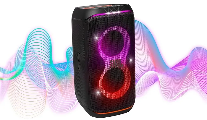 JBL PartyBox Club 120 com 44% de desconto: caixa de som de 160W com show de luzes e 12 horas de bateria