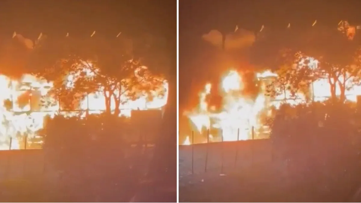 Un bus de la ruta La Plata-Bogotá fue incendiado por hombres armados en una vía rural del Huila