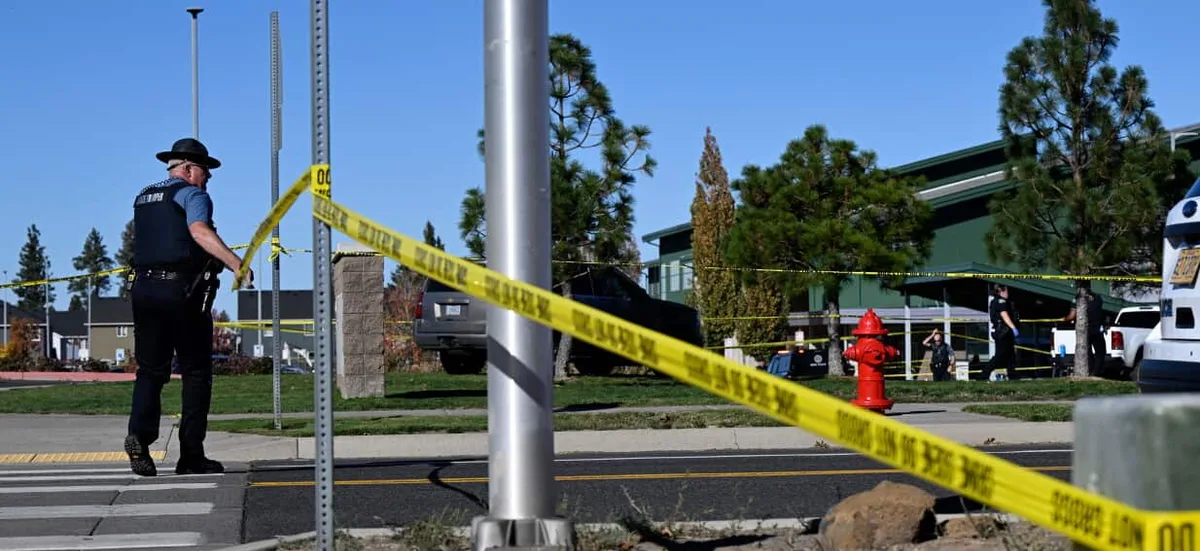 Three children and teacher killed in shooting at US school, police say