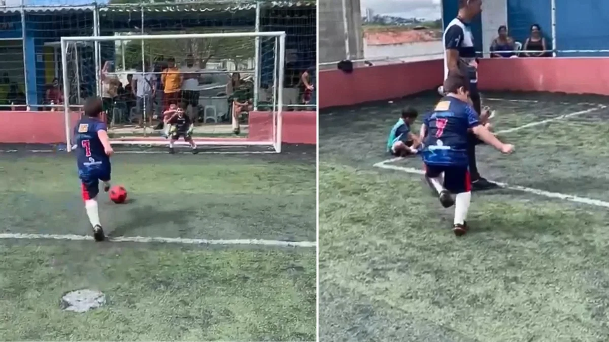 Garoto comemora gol com passinho, e vídeo chega a 30 milhões de visualizações na internet